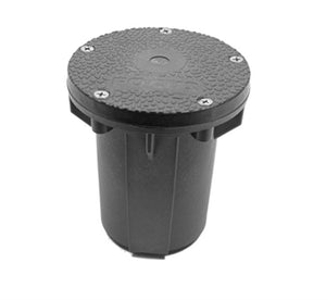 Focus Industries DBR1210LEDBRS 10W 700mA LED Round Direct Burial Transformer, Brass Cover