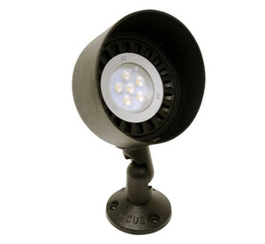 Focus Industries DL-03-BAV 12V 36W PAR36 Halogen 5" Bullet Directional Light, Brass Acid Verde Finish