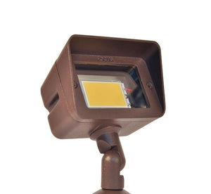 Focus Industries DL-15-LEDP412V-BAR 12V 4W LED 300 lumens Directional Floodlight, Brass Acid Rust Finish