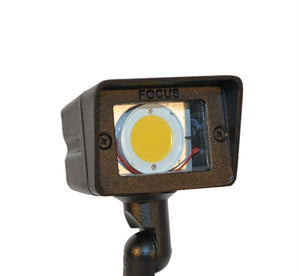 Focus Industries DL-15SM-LEDPR412V-RST 12V 4W LED 300 lumens Small Directional Floodlight, Rust Finish