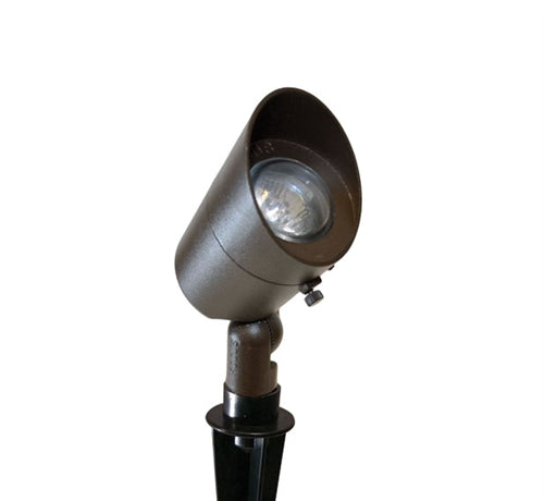 Focus Industries DL-21-BAR 12V 20W MR16 Halogen Bullet Directional Light, Brass Acid Rust Finish