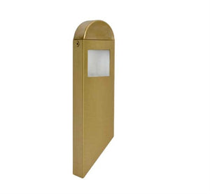 Focus Industries DL-41-VERT-LEDM-BAV 12V 3W LED Vertical Mini Directional Floodlight, Brass Acid Verde Finish