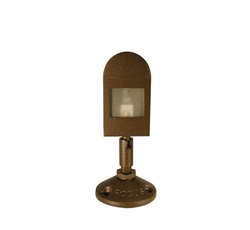 Focus Industries DL-41-XBP10-CAM 12V 10W G4 Bi-pin Xenon Mini Directional Floodlight with 360 degree Swivel, Camel Tone Finish