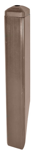 Focus FA-26-PC-BRT 120V Angle Cut ABS mounting pedestal, Cast Aluminum cap, Photocell, Bronze Texture Powder Coat Finish