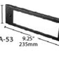 Focus Industries FA-53-RST Stamped Aluminum Face Plate for SL-04-AL with White Acrylic Lens, Rust Finish