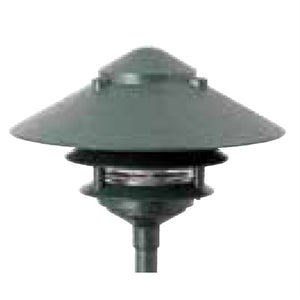 Focus Industries IAL-03-10NL-CPR E26 Standard Base 3 Tier 10" Pagoda Hat Area Light, Chrome Powder Finish