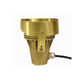 Focus Industries PGL-05-L36-AMBER 5W LED MR16, Putting Green Cup Light with Amber Lens, Brass Finish