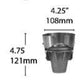 Focus Industries PGL-05-L36-AMBER 5W LED MR16, Putting Green Cup Light with Amber Lens, Brass Finish