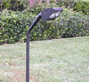 Focus Industries PGL02L12CPR 12V 3W Omni LED Cast Aluminum Putting Light with 25" Extension and Glass Lens, Chrome Powder Finish