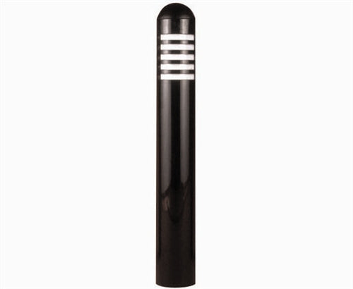 Focus Industries PL-07-ADDH-BLT 12V 18W S8 Incandescent 3.5" Address Bollard Path Light, Black Texture Finish