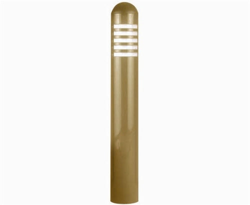 Focus Industries PL-07-BAV 12V 18W S8 Incandescent 3.5" Bollard Path Light, Brass Acid Verde Finish
