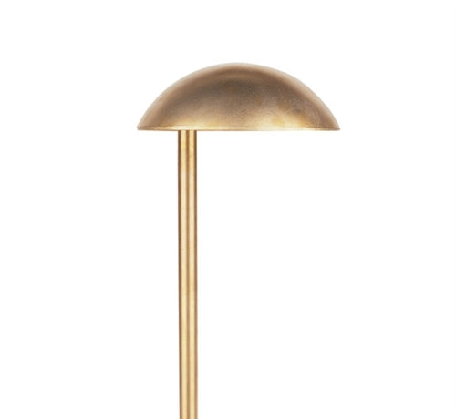 Focus Industries PL-11-LEDP-CAM 12V 4W LED 300 lumens 8" Mushroom Hat Path Light, Camel Tone Finish