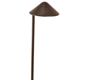 Focus Industries PL-20-LEDP-HTX 12V 4W LED 300 lumens 5.75" China Hat Path Light, Hunter Texture Finish