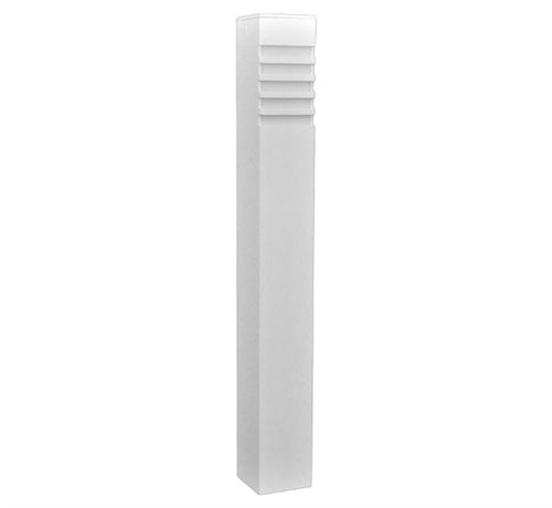 Focus Industries PL-22-DM-BLT 12V 18W S8 Incandescent Square Bollard Deck Mount, Black Texture Finish