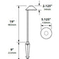 Focus Industries PL01L12BRT 12V 3W Omni LED 5.5" Cast Aluminum China Hat Path Light, Bronze Texture Finish
