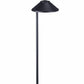 Focus Industries PL01L12WTX 12V 3W Omni LED 5.5" Cast Aluminum China Hat Path Light, White Texture Finish