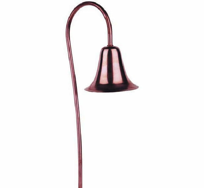 Focus Industries PL02L12CAM 12V 3W Omni LED 5.5" Spun Aluminum China Hat Path Light, Camel Tone Finish