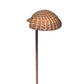 Focus Industries PL03DCL12RBV 12V 3W Omni LED Die Cast Aluminum Sea Shell Hat Path Light, Rubbed Verde  Finish