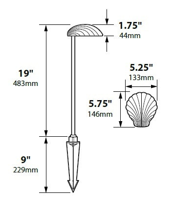 Focus Industries PL03DCL12WTX 12V 3W Omni LED Die Cast Aluminum Sea Shell Hat Path Light, White Texture Finish