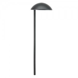 Focus Industries PL05L12BLT 12V 3W Omni LED 5.5" Cast Aluminum Mushroom Hat Path Light, Black Texture Finish