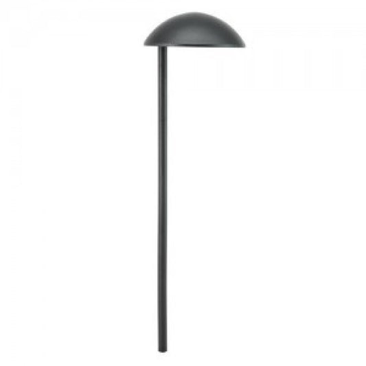 Focus Industries PL05L12BLT 12V 3W Omni LED 5.5" Cast Aluminum Mushroom Hat Path Light, Black Texture Finish