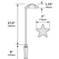 Focus Industries PL06L12RBV 12V 3W Omni LED Aluminum Starfish Path Light, Rubbed Verde  Finish