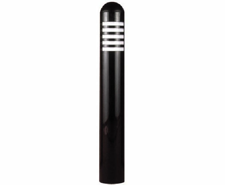 Focus Industries PL07ALUML12CPR 12V 3W Omni LED 3" Diameter Aluminum Mini Bollard, Chrome Powder Finish