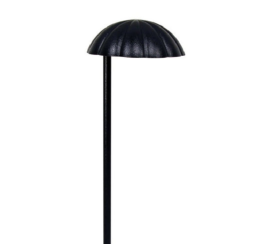 Focus Industries PL10L12RBV 12V 3W Omni LED Cast Aluminum Scallop Hat Path Light, Rubbed Verde  Finish