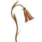 Focus Industries PL13L12CAR 12V 3W Omni LED 5" Spun Copper Bell Path Light with 3 Leaves, Copper Acid Rust Finish
