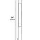 Focus Industries PL2334L12BRT 12V 3W Omni LED 34" Aluminum Bollard Path Light, Bronze Texture Finish