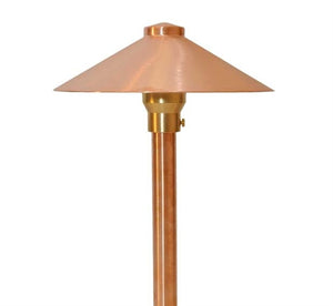 Focus Industries RXA-03-F-CPR 12V 20W T3 Halogen 9" China Hat Finial with Adjustable Hub Area Light, Chrome Powder Finish