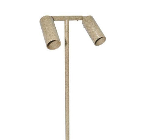 Focus Industries RXP-02-CAM 12V 2X20W MR16 Halogen Tube Shield Swivel Path Light, Camel Tone Texture Finish