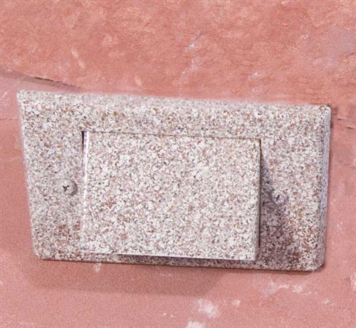 Focus Industries SL-02-1L-LEDP-COP 12V 4W LED flat panel 1 Louver Step Light, Unfinished Copper