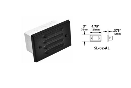 Focus Industries SL-02-AL-COP 12V 18W S8 Incandescent Lensed Step Light, Unfinished Copper
