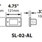 Focus Industries SL-02-AL-L12-ATV 3W Omni Super Saver LED Acrylic Lensed Step Light, Stamped Aluminum, , Antique Verde Finish
