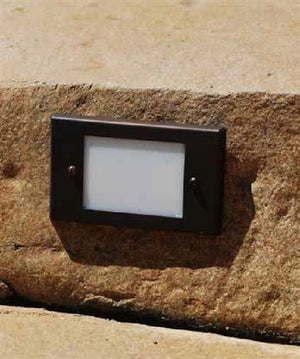 Focus Industries SL-02-AL-L12-CAM 3W Omni Super Saver LED Acrylic Lensed Step Light, Stamped Aluminum, , Camel Tone Finish
