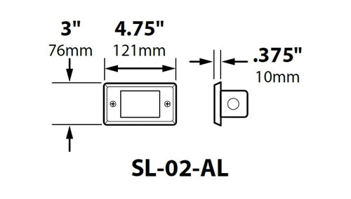 Focus Industries SL-02-AL-L12-RST 3W Omni Super Saver LED Acrylic Lensed Step Light, Stamped Aluminum, , Rust Finish