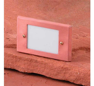 Focus Industries SL-02-AL-LEDP-STU 12V 4W LED flat panel Lensed Step Light, Stucco Finish