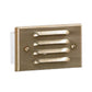Focus Industries SL-02-LEDP-LUN 12V 4W LED Flat Panel 4 Louver Step Light, Luna Finish