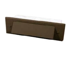 Focus Industries SL-04-1LLED3RBV 12V 2x3W OMNI LED 1 Louver Step Light, Stamp Aluminum, Rubbed Verde Finish