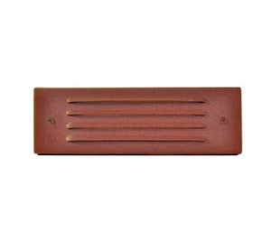 Focus Industries SL-04-LEDP-COP 12V 8W LED flat panel 4 Louver Step Light, Unfinished Copper