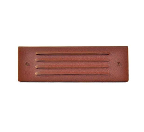 Focus Industries SL-04-LEDP-RST 12V 8W LED flat panel 4 Louver Step Light, Rust Finish