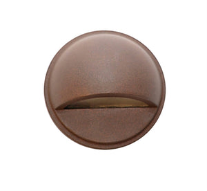 Focus Industries SL-07-LED3BAV 3W OMNI LED, Cast Brass Surface Dome Step Light, Brass Acid Verde Finish