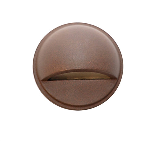 Focus Industries SL-07-LED3RBV 3W OMNI LED, Cast Aluminum Surface Dome Step Light, Rubbed Verde Finish