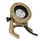 Focus SL-11-AB-LEDM740-BRS Cast Brass Underwater Light with 7W LED Module, 40 Degree Beam Spread with Aiming Bracket