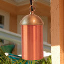 Focus Industries SL-14-CAM 12V Extruded Aluminum Hanging Cylinder, Camel Tone Finish