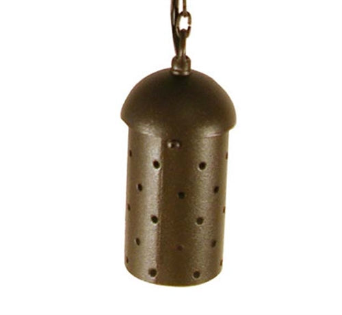 Focus Industries SL-15-LED3BAV 3W OMNI LED, Extruded Brass Hanging with Starlight Holes, Brass Chain, Jbox, Brass Acid Verde Finish