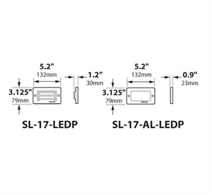 Focus Industries SL-17-LED3STU 3W OMNI LED, Cast Aluminum  3 Louvers Step Light, Stucco Finish