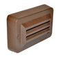 Focus Industries SL-17-LED3WIR 3W OMNI LED, Cast Aluminum  3 Louvers Step Light, Weathered Iron Finish