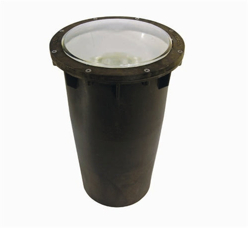 Focus Industries SL-20-LGG-120HPS50-RST 120V 50W ED17 HPS Well Light with Lens Grate, Lamp Not Included, Rust Finish